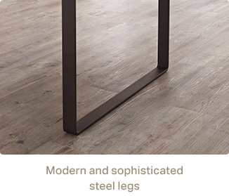 Modern and sophisticated steel legs